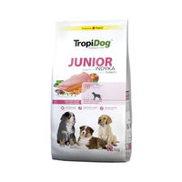 Produktbild von TropiDog Junior Trockenfutter für große Hunderassen mit Truthahn 12 kg - 12 kg