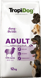 Produktbild von Tropidog Premium Hundefutter Adult Medium & Large Lamm & Reis 2 x 12 kg - 2 x 12 kg