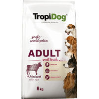 Produktbild von Tropidog Premium Hundefutter Adult Small Rind & Reis 2 x 8 kg - 2 x 8 kg