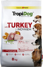 Tropidog Premium Hundefutter Adult Truthahn mit Reis 8 kg - 8 kg – Bild 1 von 4