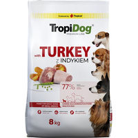 Produktbild von Tropidog Premium Hundefutter Adult Truthahn mit Reis 8 kg - 8 kg