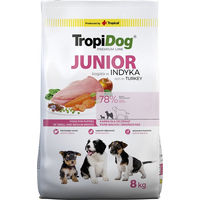 Produktbild von Tropidog Premium Junior Trockenfutter für kleine und mittlere Hunde mit Truthahn 2 x 8 kg - 2 x 8 kg
