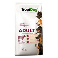 Produktbild von TropiDog Premium Trockenfutter für Hunde Adult Mittel & Groß Rind 12 kg - 12 kg