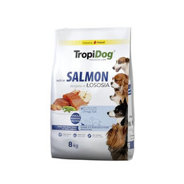 Tropidog Premium Trockenfutter Lachs für kleine Hunde Adult 8 kg - 2 x 8 kg – Bild 1 von 4