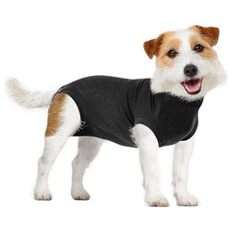 Trovet Hundebody Recovery Suit Schutzanzug für Hunde aus Baumwolle Schwarz XL – Bild 1 von 10