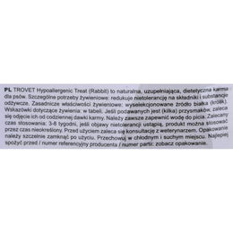 Produktbild von Trovet Hypoallergenes Hundeleckerli Kaninchen 250 g
