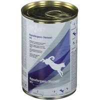 Produktbild von Trovet Hypoallergenic Hund Nassfutter Hirsch und Wildschwein getreidefrei 400 g Dose - 12 x 400 g