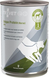Trovet Unique Protein UPH Nassfutter Pferd Monoprotein Hypoallergen für Hunde und Katzen 6 x 400 g – Bild 1 von 5