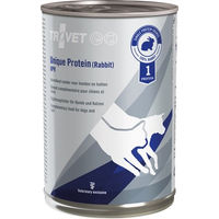 Produktbild von TROVET Unique Protein UPR Kaninchen Nassfutter für Hunde und Katzen 6 x 400g