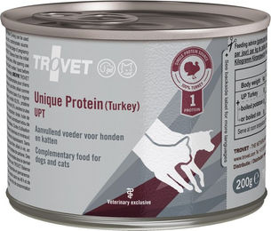 TROVET Unique Protein UPT Nassfutter mit Pute für Hunde und Katzen 6 x 200 g - 6 x 200 g – Bild 1 von 4