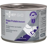 Produktbild von TROVET Unique Protein UPV Venison Hirsch Nassfutter für Hunde und Katzen Monoprotein Hypoallergen 6 x 200 g