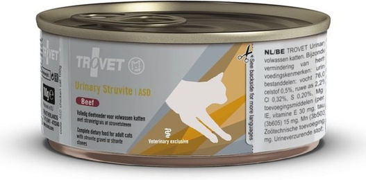 TROVET Urinary Struvite ASD Katzennassfutter mit Rind für adulte Katzen 100 g - 100 g – Bild 1 von 3