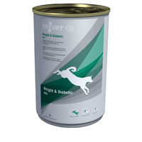 Produktbild von TROVET Weight & Diabetic WRD Hundefutter Nassfutter Adult zur Gewichtsreduktion und Diabetes-Unterstützung 6 x 400 g