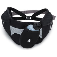 Produktbild von True Love Joggingleine Sportgeschirr aus Nylon in Schwarz mit Futterbeutel und wasserabweisender Funktion Größe L