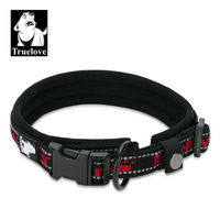 Produktbild von TrueLove Hundehalsband aus Nylon mit Neopren-Unterlegung Schwarz/Rot Größe XL