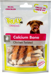 Produktbild von Truly Hund Belohnungssnack Junior mit Hühnerbrustfilet und Calcium 90g