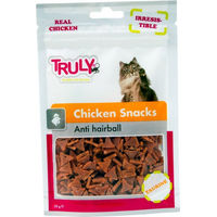 Produktbild von Truly Katzen Leckerli Huhn mit Haarballenreduktion 50g