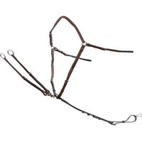 Produktbild von Trust Athens Jagdhalsband für Pferde aus Leder in Schwarz Braun Silber Gold