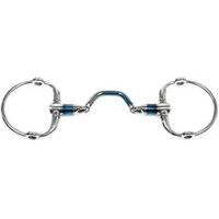 Produktbild von Trust Aufstellgebiss für Pferde Sweet Iron Eggbutt Gag Wideport Blau 16