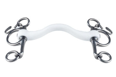 Produktbild von Trust Baby Pelham Port Inno Sense Gebiss aus Kunststoff in Weiß 20mm XS