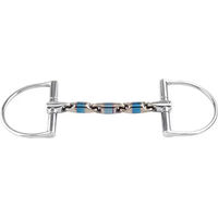 Produktbild von Trust Dee Gebiss aus Sweet Iron mit D-Ring in Blau und Bunt