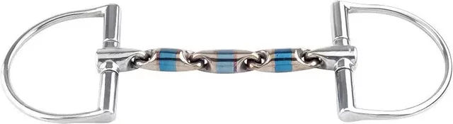 Trust Dee Gebiss aus Sweet Iron mit D-Ring in Blau und Bunt – Bild 1 von 1
