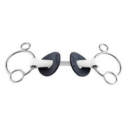 Produktbild von Trust Equestrian 3 Ring Gebiss Inno Sense Stange Flexi Soft 13,5 cm Silber