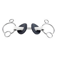 Produktbild von Trust Equestrian 3 Ring Gebiss Inno Sense Stange Flexi Soft 13,5 cm Silber