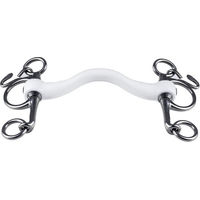Produktbild von Trust Equestrian Baby Pelham Gebiss mit mittlerer Zungenfreiheit aus Kunststoff in Blau Weiß 20mm