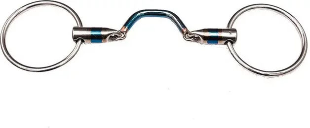 Trust Equestrian Doppelt gebrochenes Gebiss für Pferde mit Loose Ring Wideport aus Edelstahl – Bild 1 von 1