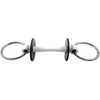 Produktbild von Trust Equestrian Gebiss Flexi Soft-14 mit 2 Ringen für Pferde in Silber und Weiß