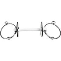 Produktbild von Trust Equestrian Gebiss Flexi Soft-15 mit 2 Ringen für Pferde in Silber und Weiß