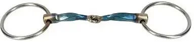 Trust Equestrian Gebiss für Pferde doppelt gebrochen Sweet Iron Loose Ring Slow Twist aus Metall Blau – Bild 1 von 1