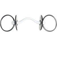 Produktbild von Trust Equestrian Gebiss Inno Sense Medium mit 2 Ringen für Pferde in Silber und Weiß