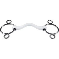 Produktbild von Trust Equestrian Gebiss Inno Sense Medium mit 3 oder 4 Ringen für Pferde Weiß Größe 15