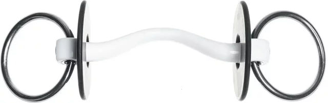 Trust Equestrian Gebiss Loose Ring Bradoon mit 2 Ringen für Pferde aus Metall Silber – Bild 1 von 1