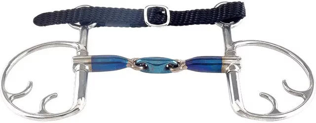 Trust Equestrian Gebiss mit 2 Ringen Kimblehook Elliptical aus Sweet Iron für Pferde – Bild 1 von 1