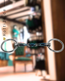 Produktbild von Trust Equestrian Gebiss Sweet Iron Eliptical Wassertrense doppelt gebrochen aus Edelstahl Silber