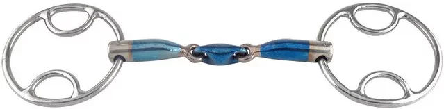Trust Equestrian Gebiss Trust Sweet Iron Elliptical 16 für Pferde aus Edelstahl Blau – Bild 1 von 1
