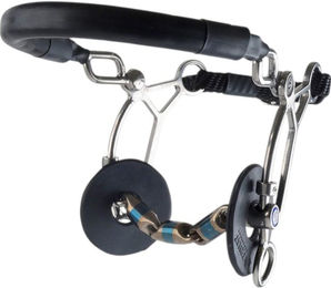 Trust Equestrian Hackamore Waterford Gebiss Sweet Iron Blau 16 mm 12,5 cm – Bild 1 von 1
