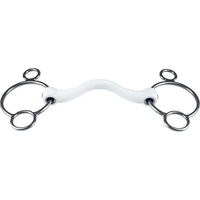 Produktbild von Trust Equestrian Inno Sense 2,5 RingPort Gebiss für Pferde in Weiß Größe M