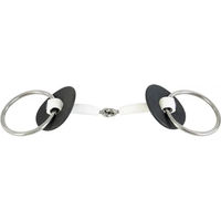 Produktbild von Trust Equestrian Inno Sense Gebiss mit 2 beweglichen Ringen für Pferde in Silber und Weiß