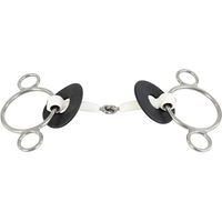 Produktbild von Trust Equestrian Inno Sense Gelenkzügel für Pferde mit 3 oder 4 Ringen in Silber und Weiß