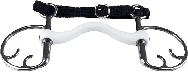 Trust Equestrian Kimblehook Gebiss für Pferde Medium in Weiß – Bild 1 von 1