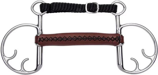 Trust Equestrian Kimblehook Ledertrense für Pferde in Braun – Bild 1 von 1