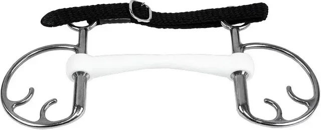 Trust Equestrian Kimblehook Mullen-20 Gebiss für Pferde in Weiß – Bild 1 von 1