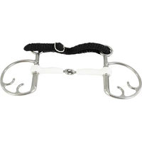 Produktbild von Trust Equestrian Kimblehook Mundstück für bewegliche Pferde in Silber und Weiß