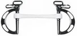 Trust Equestrian Kimblewick Flexi Soft-15 Gebiss für Pferde in Weiß – Bild 1 von 1