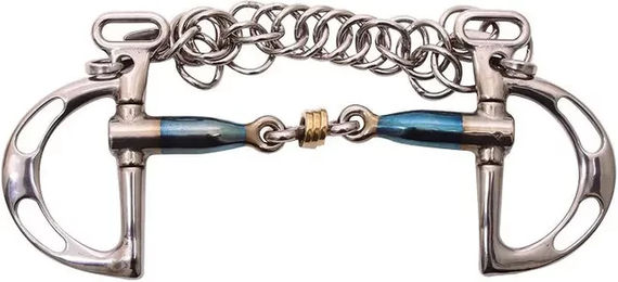 Trust Equestrian Kimblewick Gebiss mit 2 Ringen aus Sweet Iron und Messingringen für Pferde – Bild 1 von 1