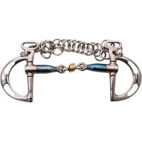Produktbild von Trust Equestrian Kimblewick Gebiss mit 2 Ringen aus Sweet Iron und Messingringen für Pferde